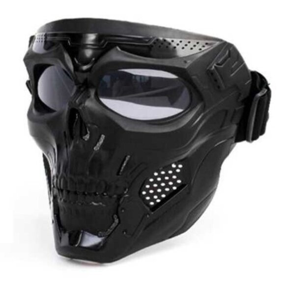 Skull Paintball Mask Anti-sand Dustproof Mask Halloween - Picture 4 of 5